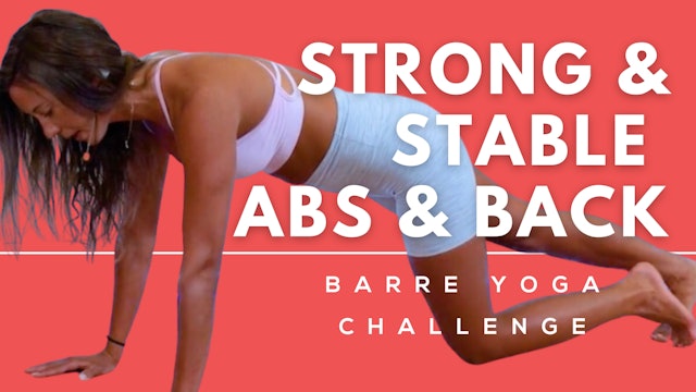 Strong & Stable Abs & Back