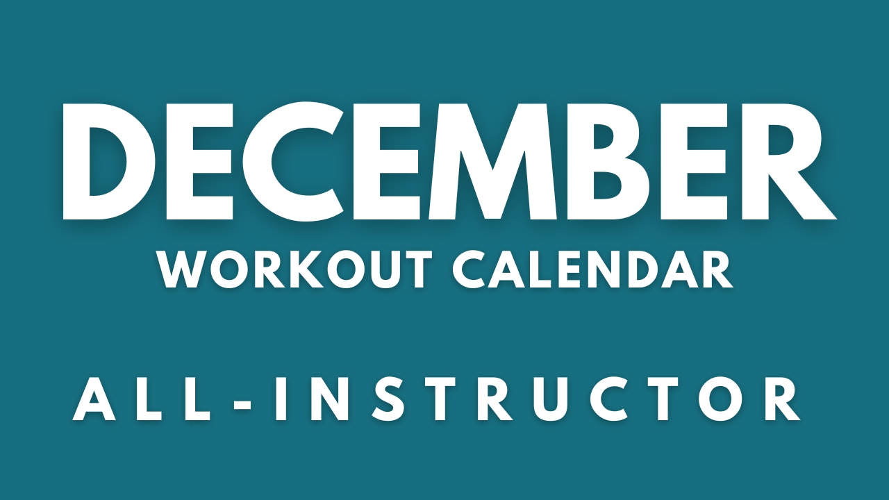 December Workout Calendar