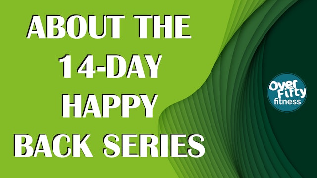 About the 14-Day Happy Back Series