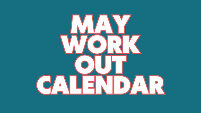 May Workout Calendar