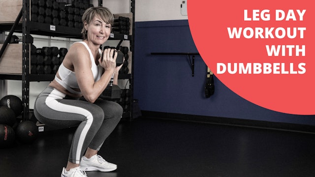 Leg Day Workout for Women with Dumbbells