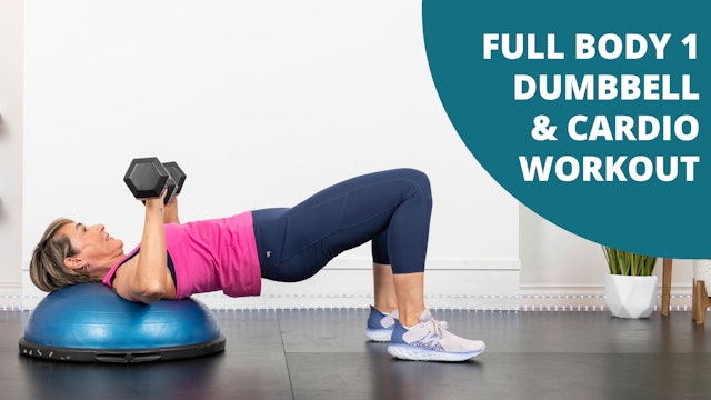Full Body 1 Dumbbell and Cardio Workout 