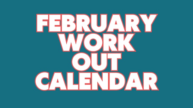 February 2024 Workout Calendar