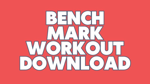 Benchmark Workout Progress Sheet