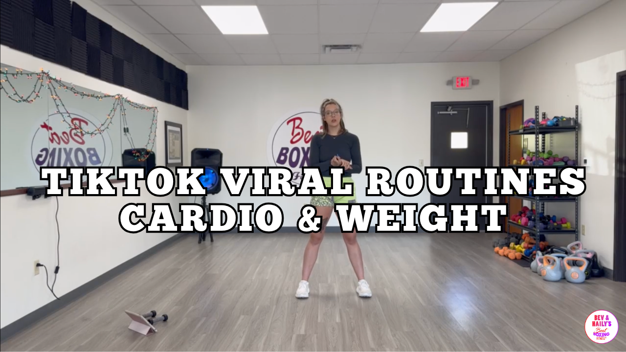 TIKTOK VIRAL ROUTINES, CARDIO & WEIGHT WORKOUT!!