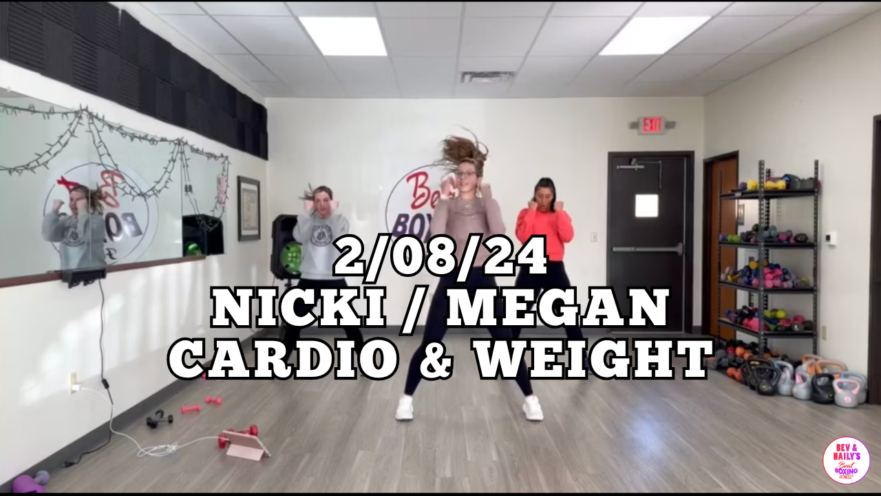*02/08/24* NICKI/MEGAN CARDIO & WEIGHT WORKOUT!!!