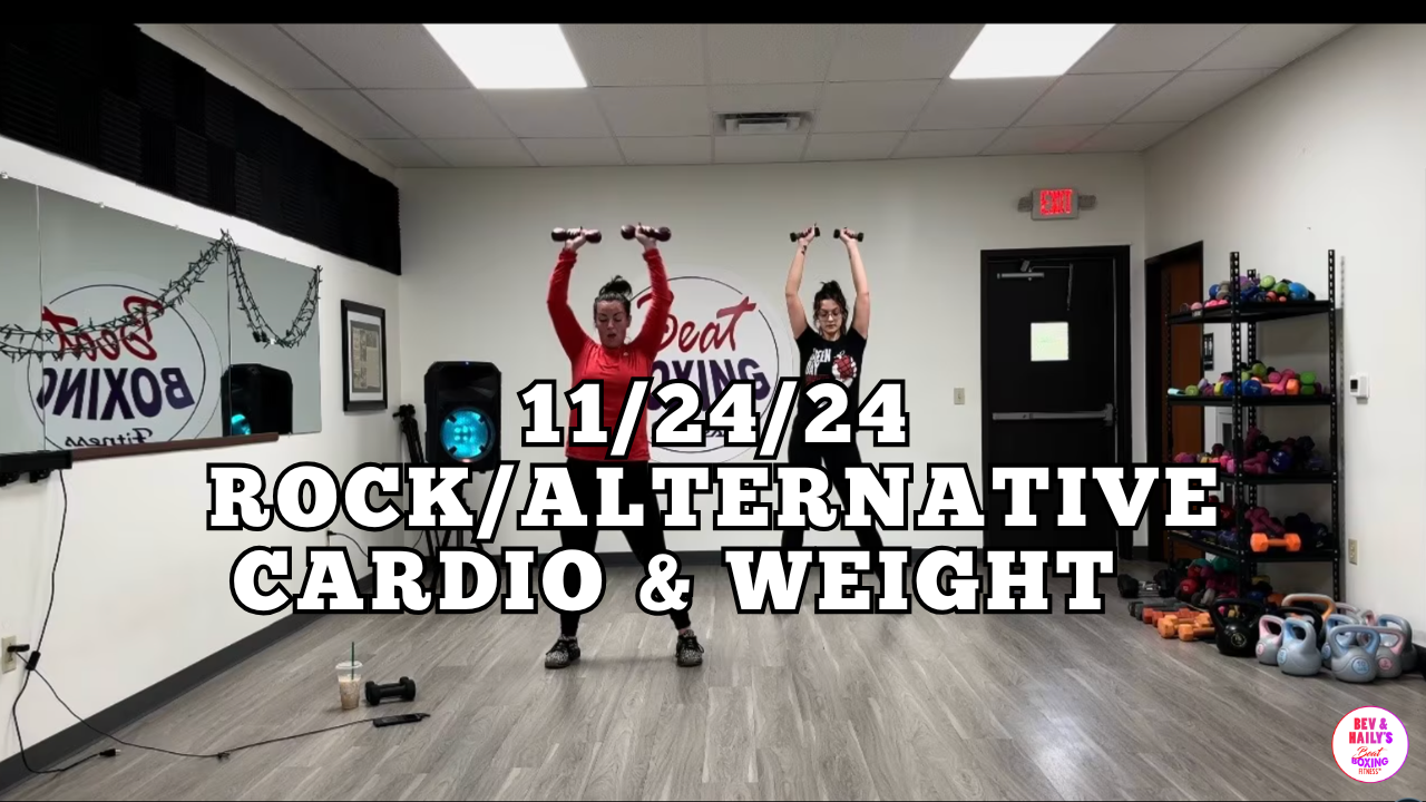 *11/24/24* ROCK/ALTERNATIVE CARDIO & WEIGHT WORKOUT!!
