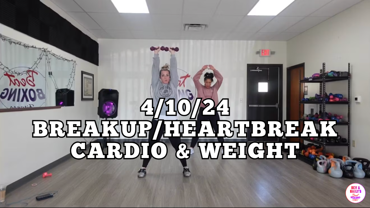 04/10/24 BREAKUP/HEARTBREAK CARDIO & WEIGHT WORKOUT!!
