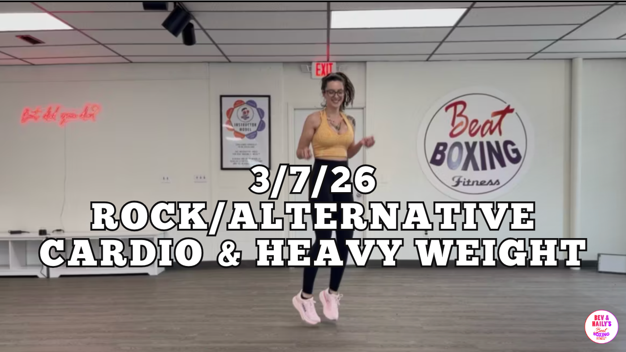 *03/07/26* ROCK/ALTERNATIVE CARDIO & (heavy) WEIGHT WORKOUT!!