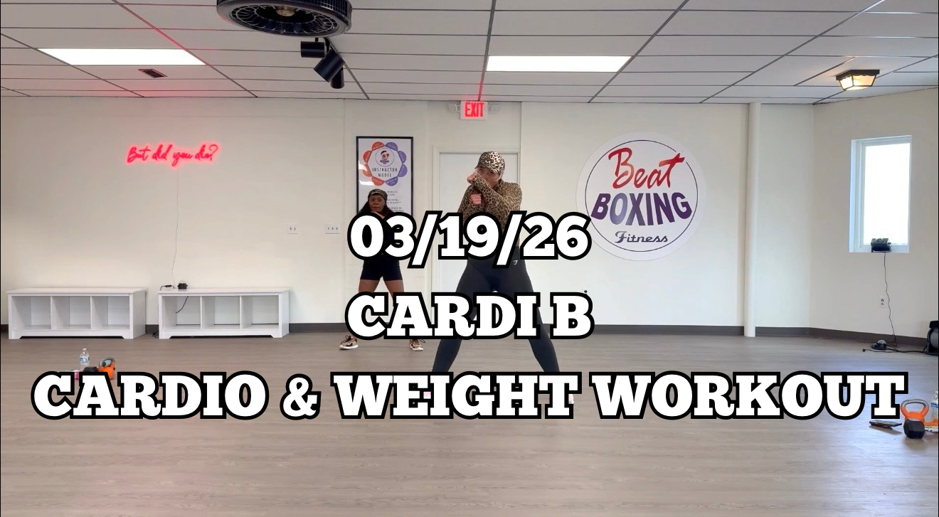*03/19/26* CARDIO & WEIGHT CARDI B WORKOUT!!