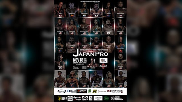 【LIVE配信特典映像①】IFBB Professional League JAPANPRO 2018