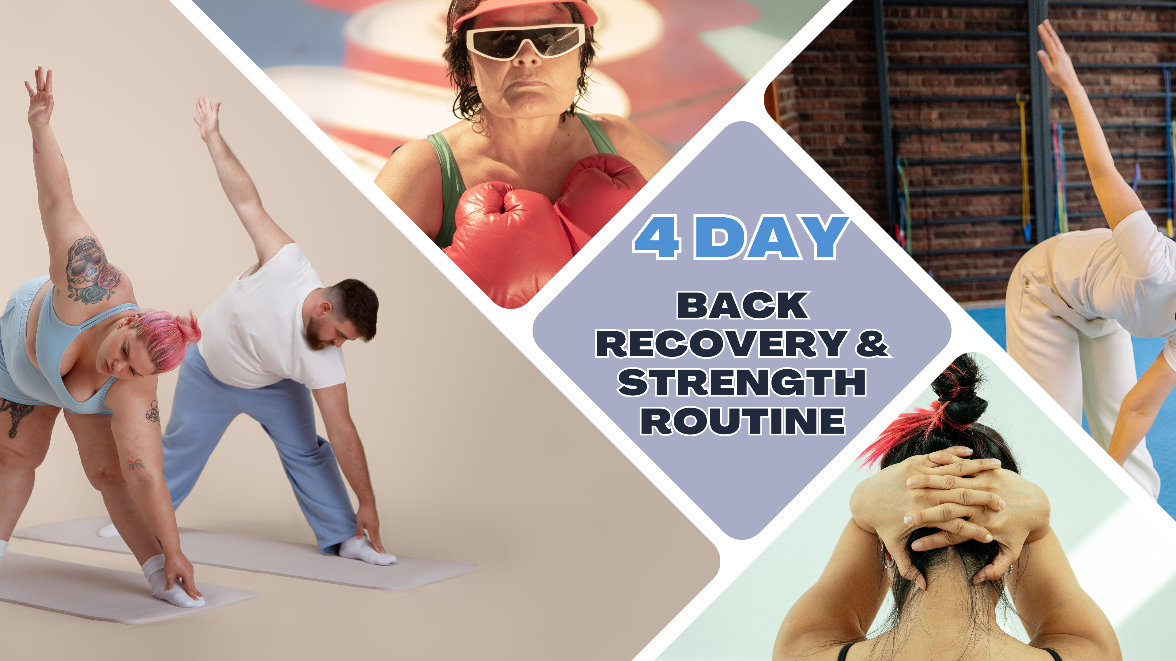 🎒BACK RECOVERY & CORE STRENGTH - 4 SESSION // Follow Along Progressive ...