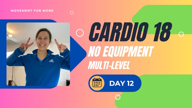 CARDIO18 No Equipment Workout DAY 12