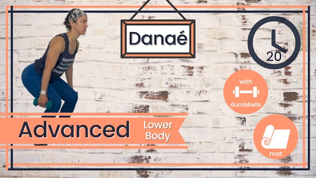 HIIT Advanced Danaé 20; Lower Body