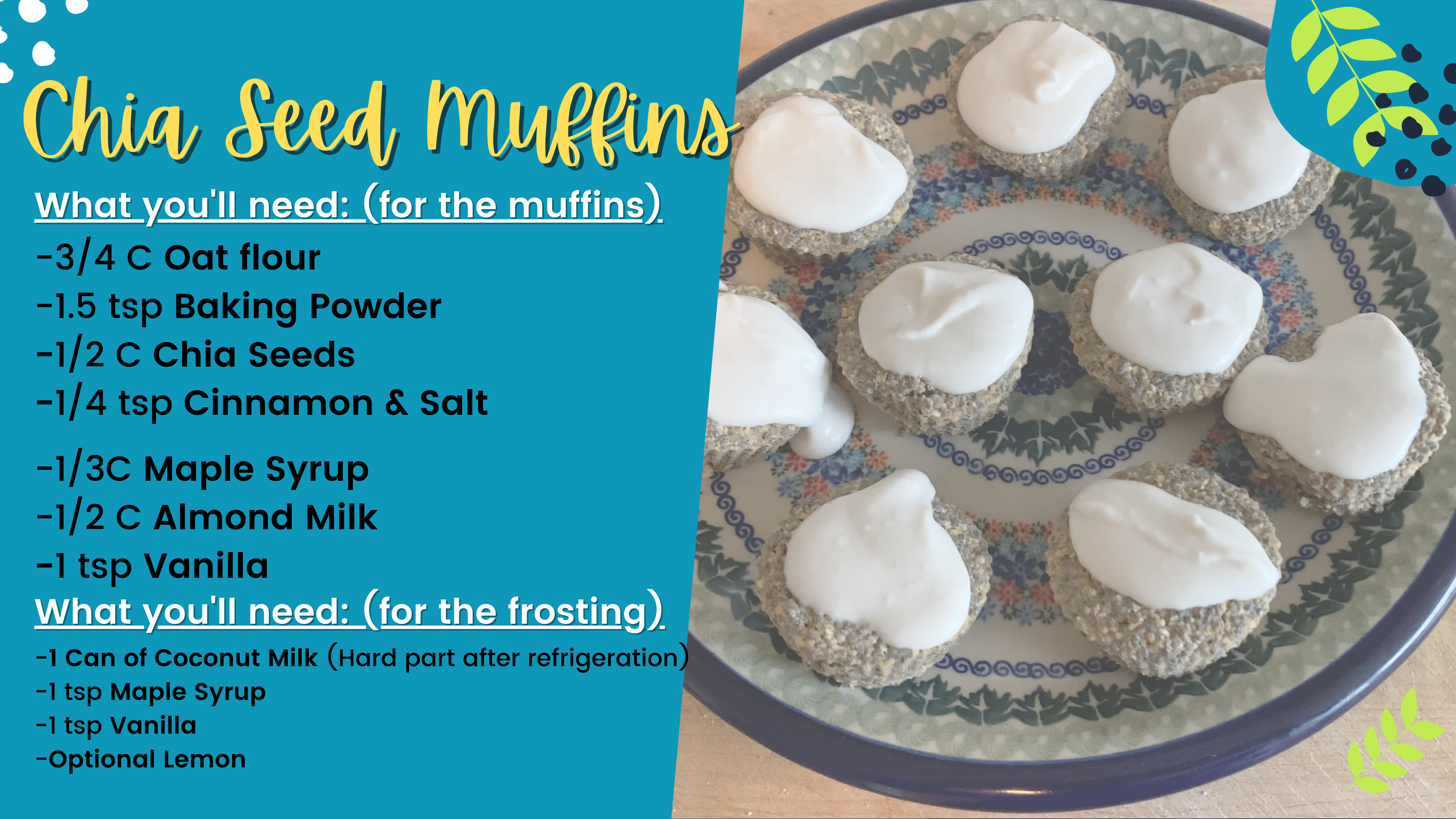 Ragamuffin Makes: Chia Seed Muffins