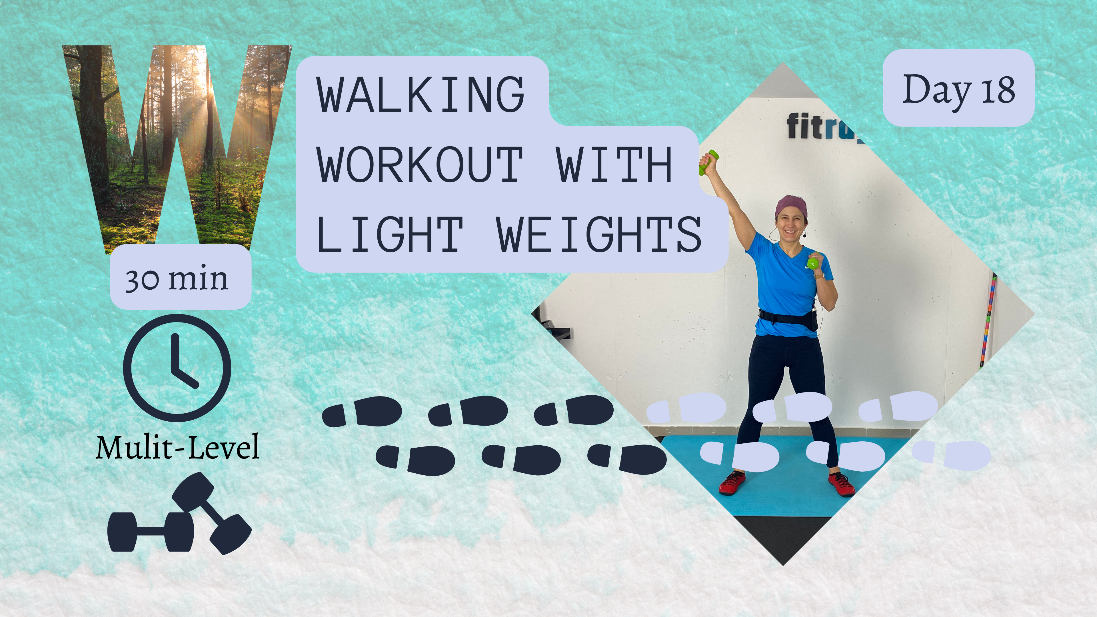 30 Minute Multi-Level Walking Workout #18