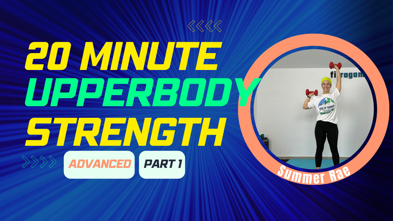 20 Min (Part 1/3) UPPER BODY STRENGTH (with weights) Advanced; Summer Rae