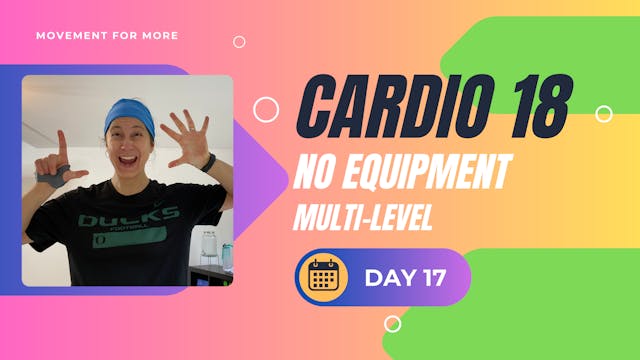 CARDIO18 No Equipment Workout DAY 17