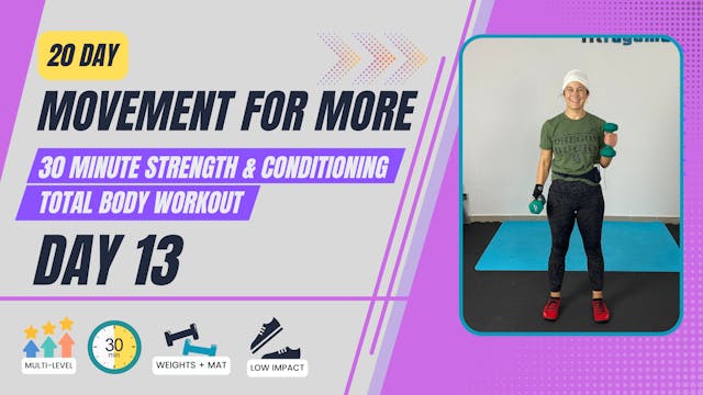 30 Minute 20 day Movement for More; D...