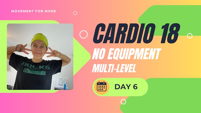 CARDIO18 No Equipment Workout DAY 6