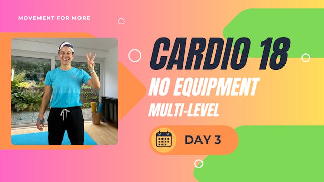 CARDIO18 No Equipment Workout DAY 3