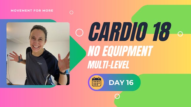 CARDIO18 No Equipment Workout DAY 16