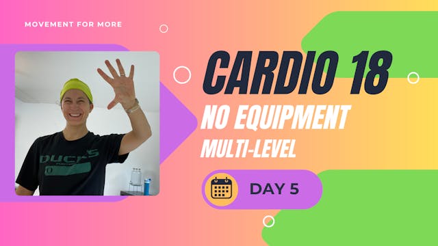 CARDIO18 No Equipment Workout DAY 5