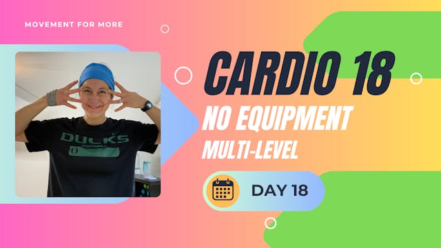 CARDIO18 No Equipment Workout DAY 18