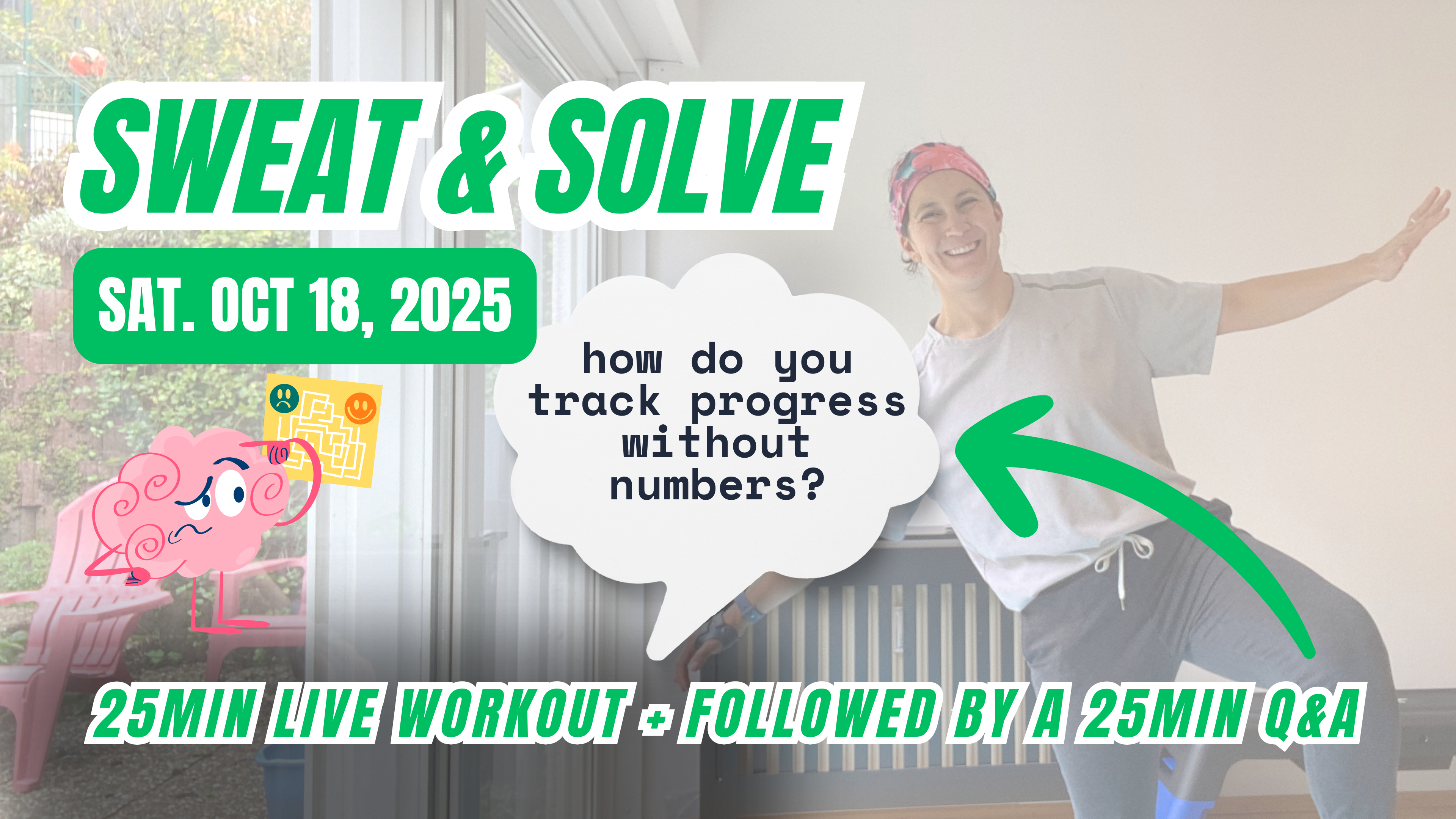OCTOBER 18, 2025 // SWEAT + SOLVE:: Monthly LIVE class followed by Q&A Session