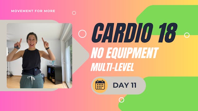 CARDIO18 No Equipment Workout DAY 11