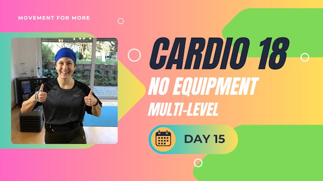 CARDIO18 No Equipment Workout DAY 15