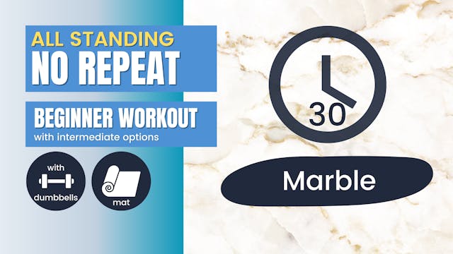 No Repeat Standing Workout, Beginner ...