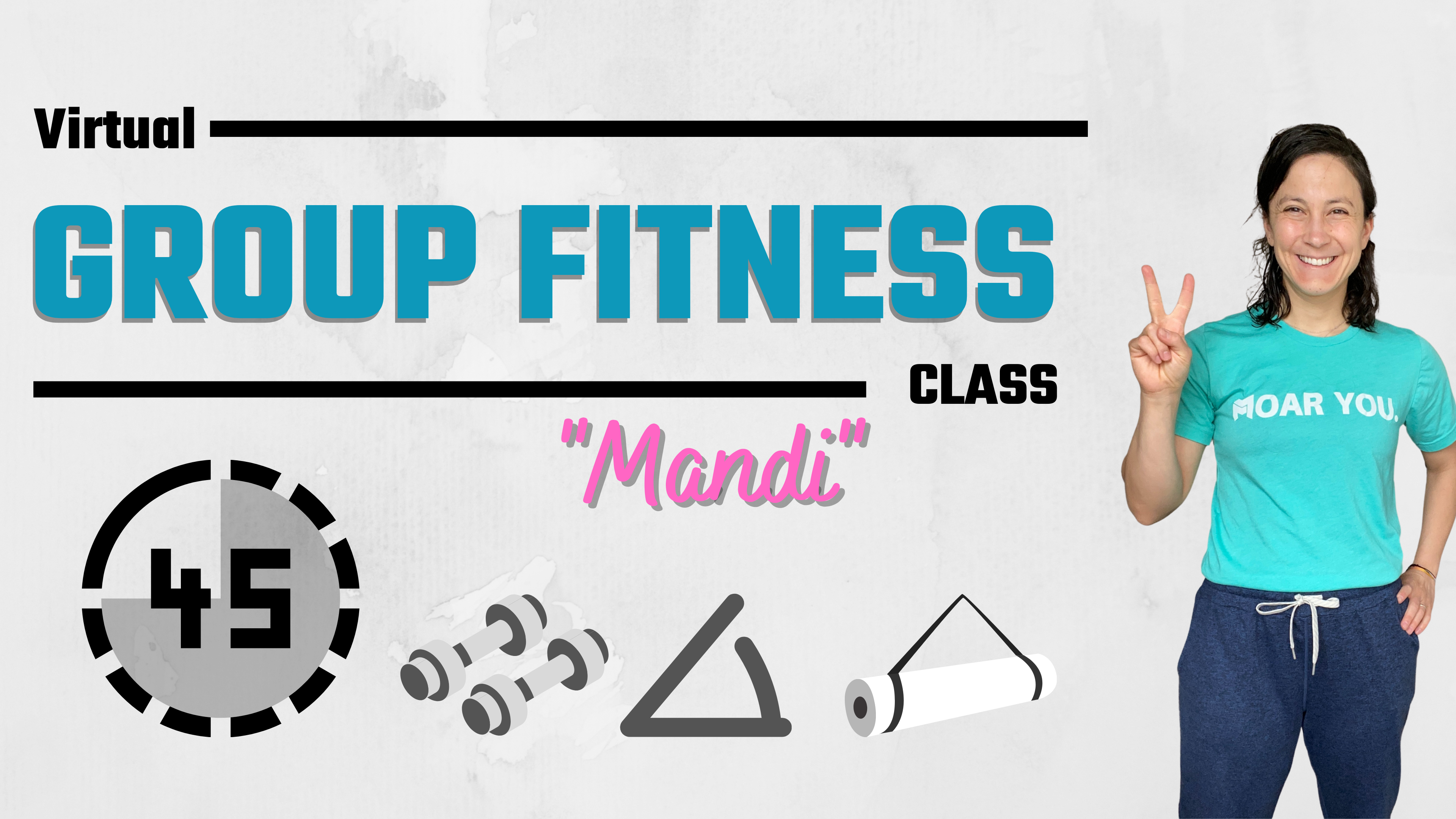 LIVE Group Fitness; Total Body / Multi-Level / HIIT / "Mandi" 45