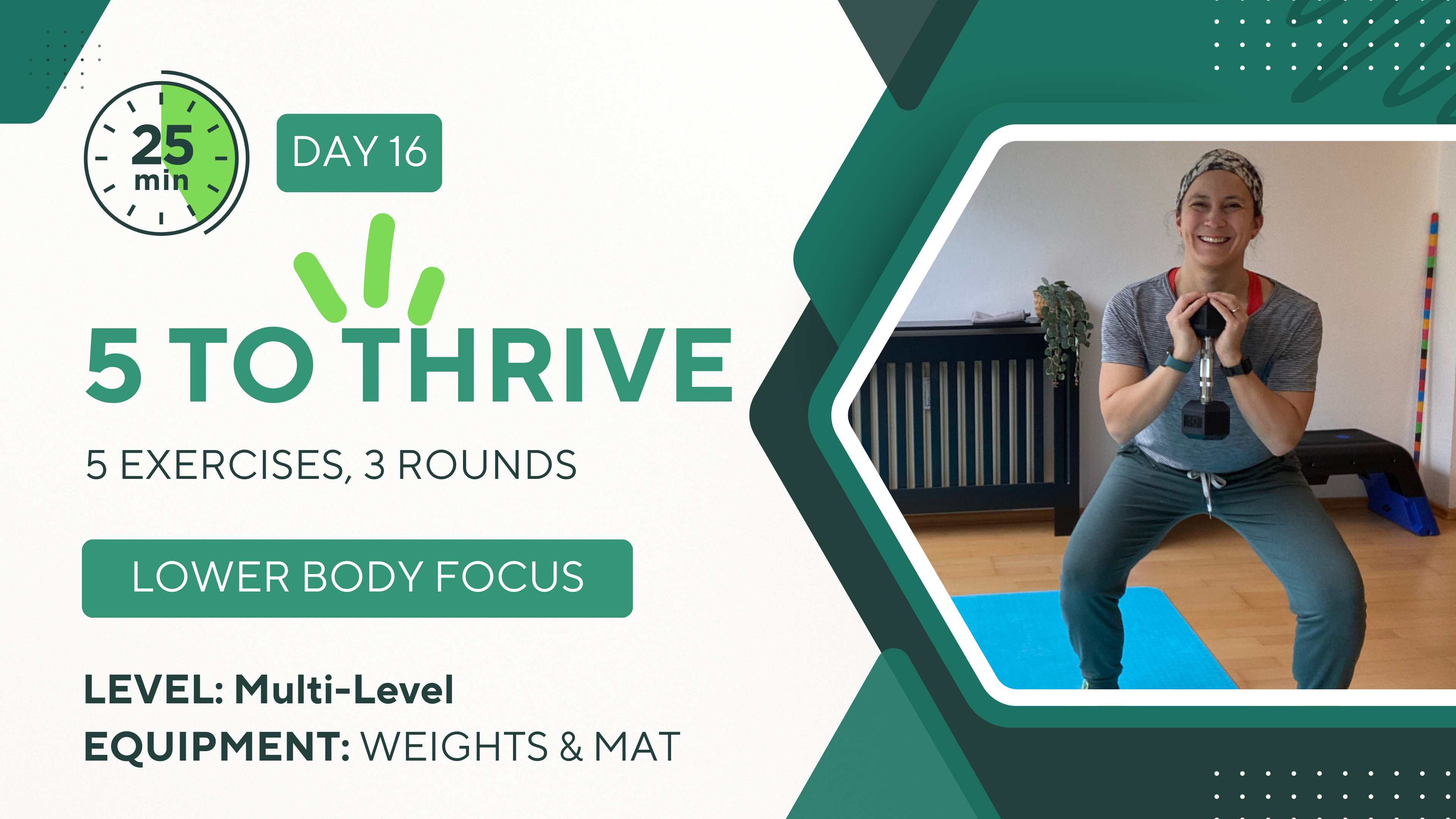 25 Minutes 5 TO THRIVE #16 Lower Body Focus