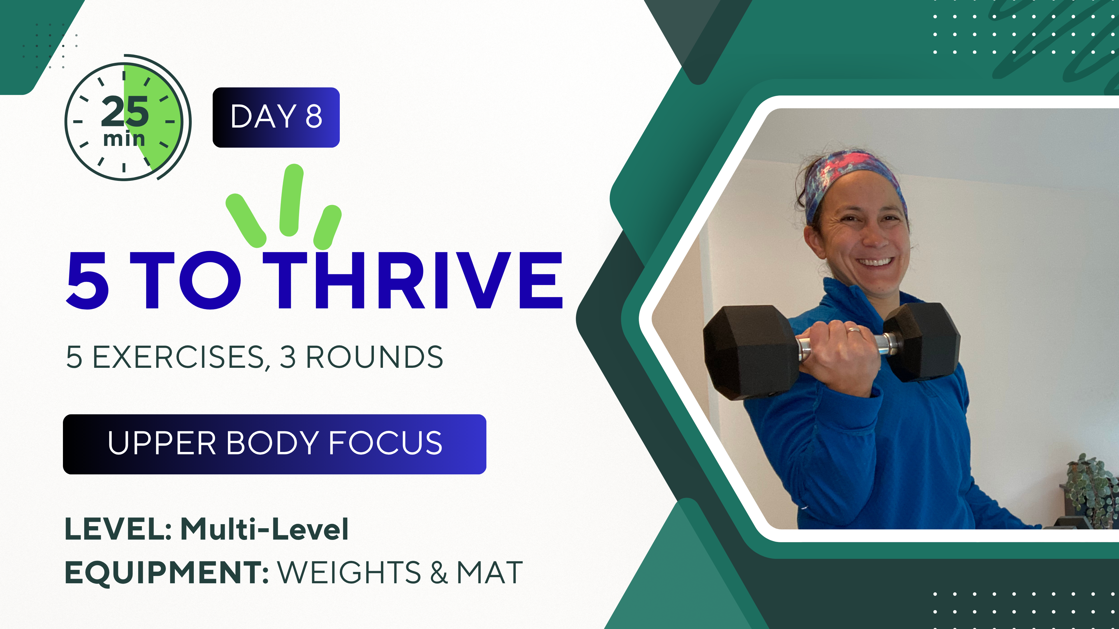 25 Minutes 5 TO THRIVE #8 Upper Body Focus