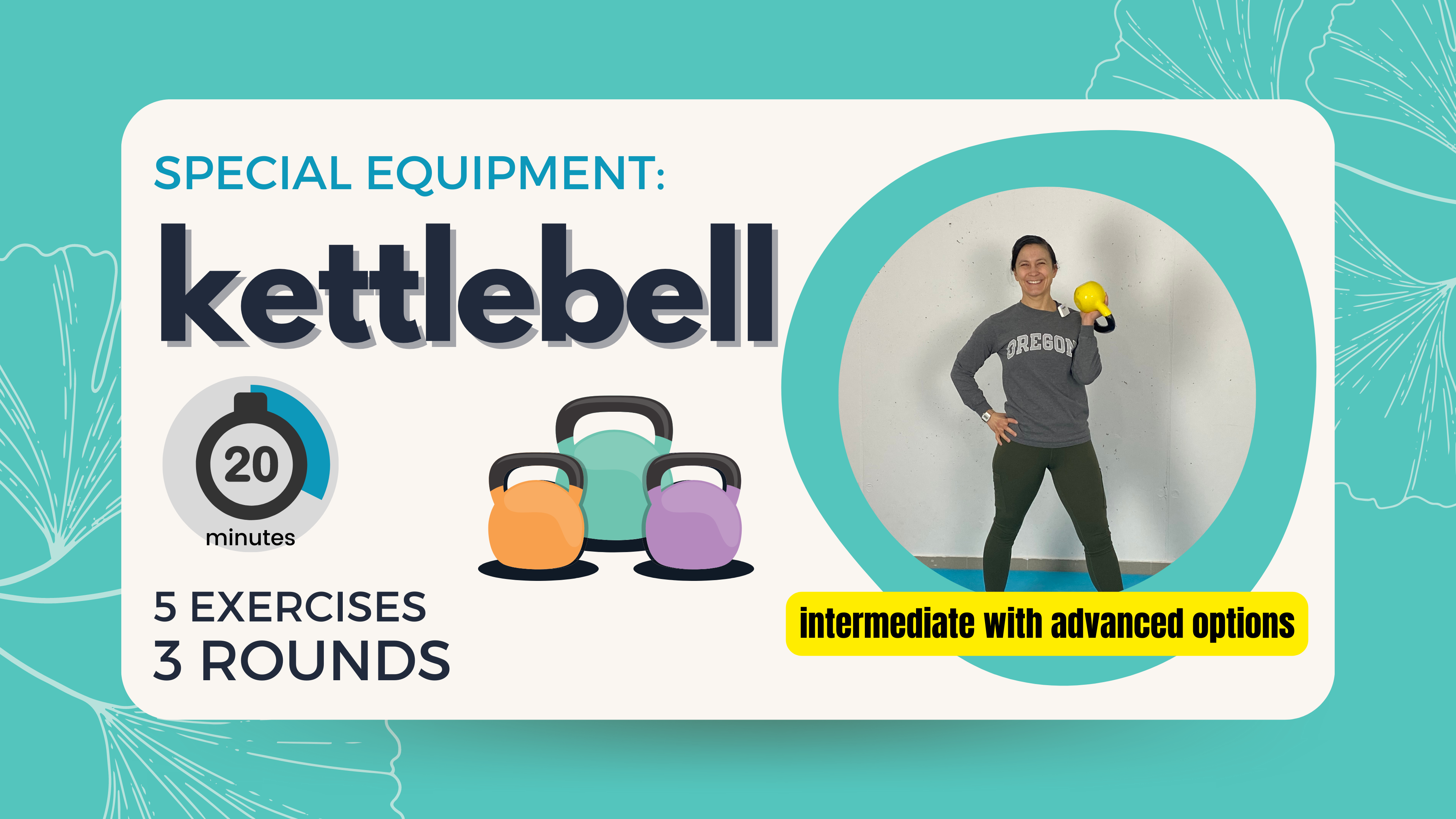 Special Equipment: Kettlebells (Intermediate with Advanced options) 20