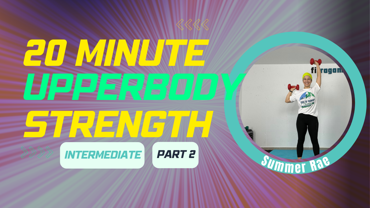 20 Min (Part 2/3) UPPER BODY STRENGTH (with weights) Intermediate; Summer Rae