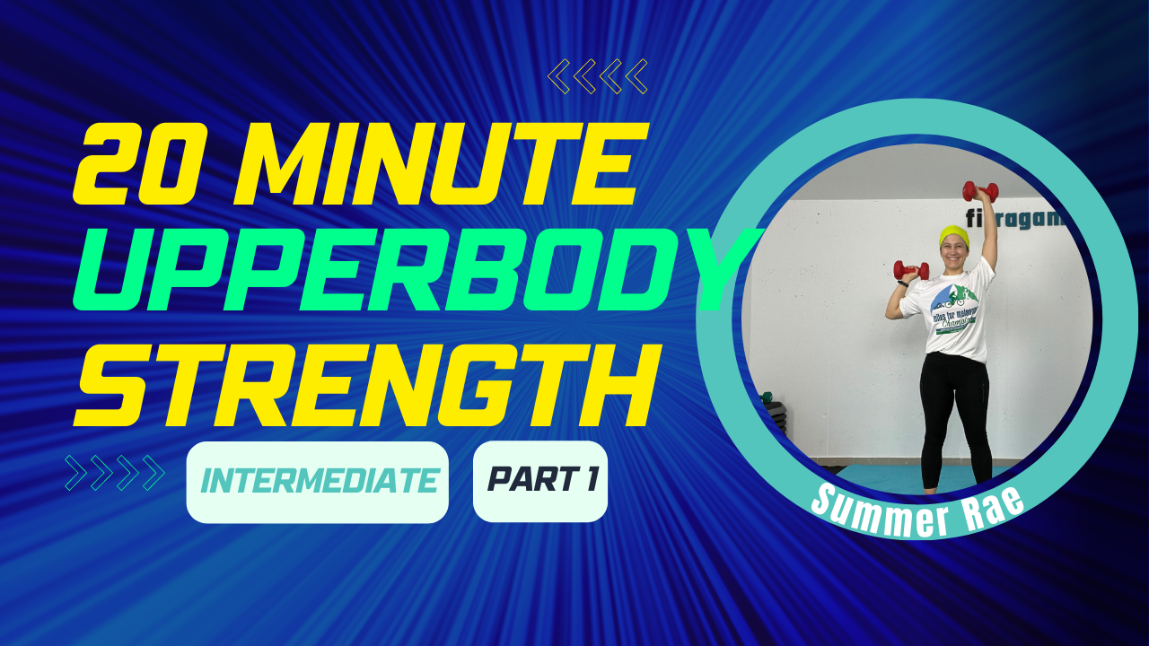 20 Min (Part 1/3) UPPER BODY STRENGTH (with weights) Intermediate; Summer Rae
