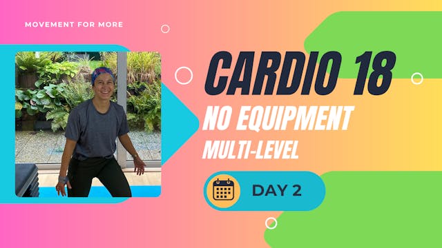 CARDIO18 No Equipment Workout DAY 2