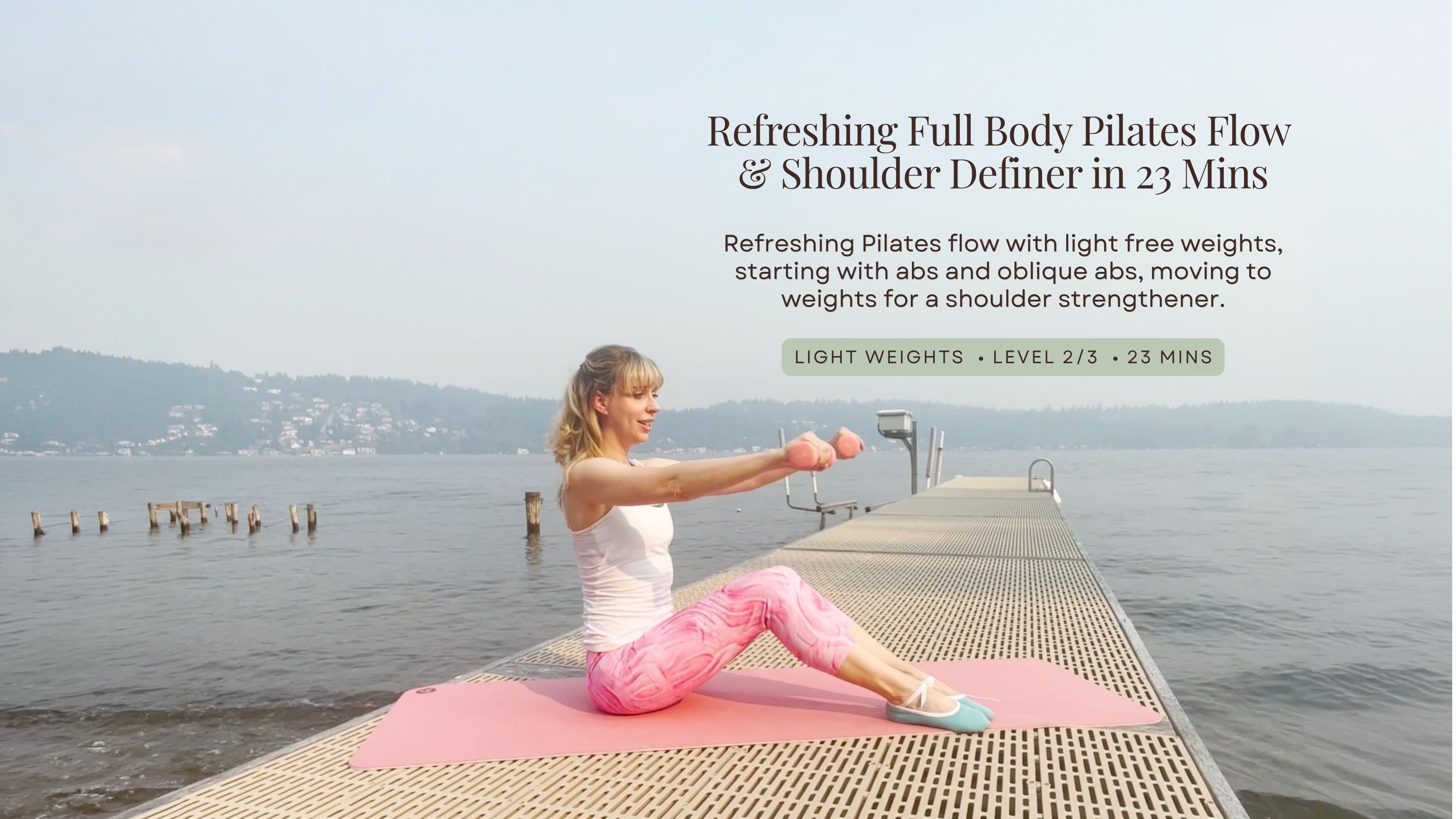Refreshing Flow Pilates: Abs Shoulders Pilates Mat - 23 Minutes