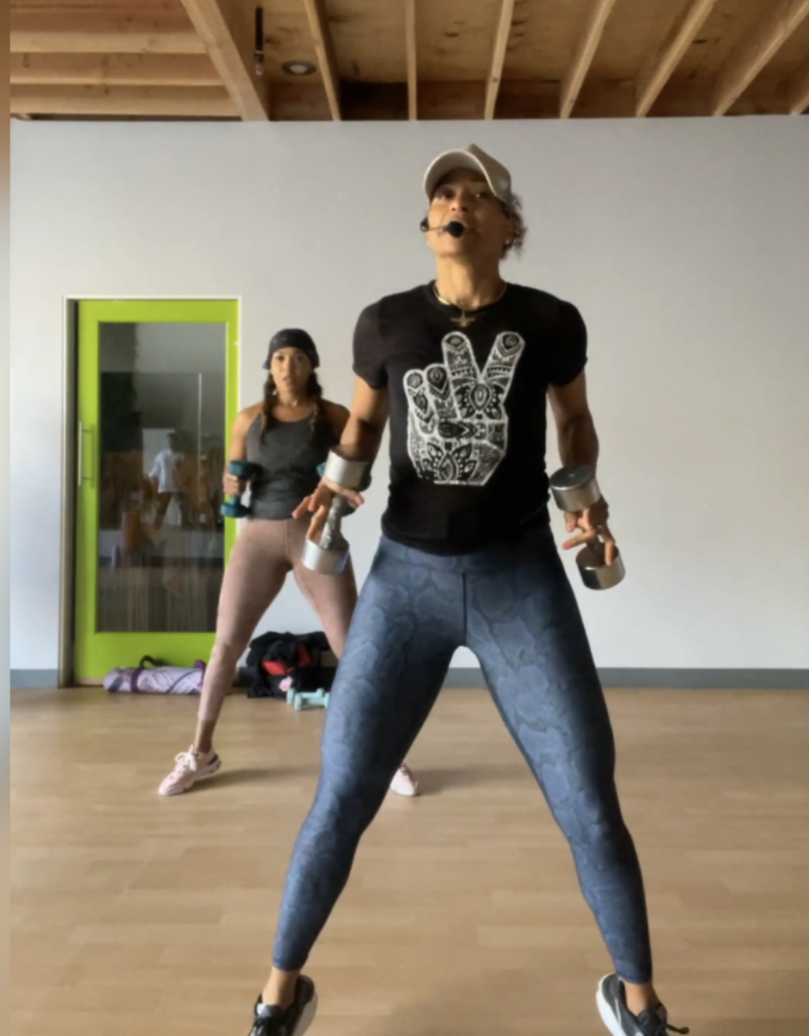 Kickfit Cardio/HIIT Circuit: Light & Medium Dumbbells & Mat 