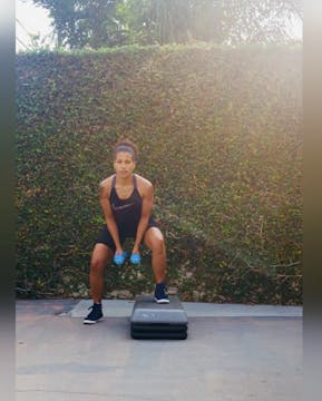 Cardio HIIT Circuit: Dumbbell & Step