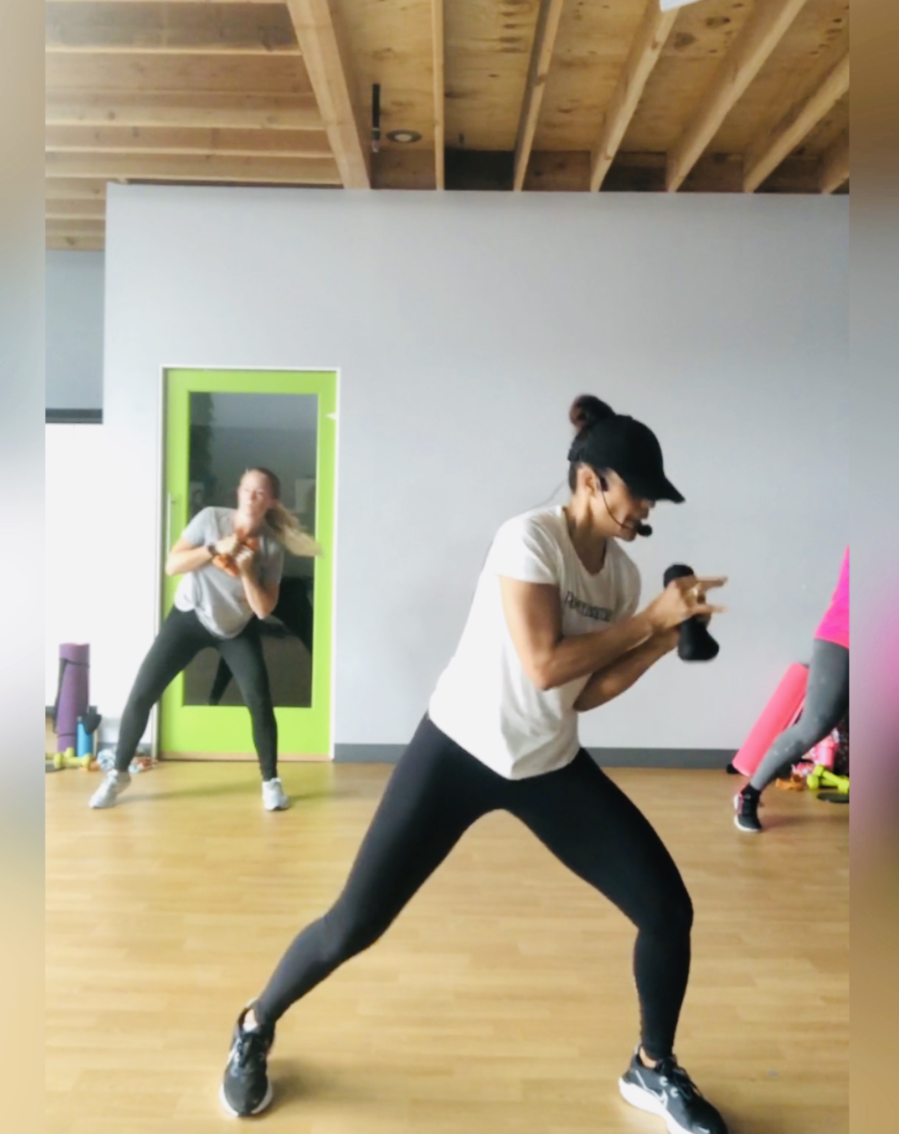 Kickfit Cardio Sculpt/HIIT Circuit: Dumbbells, Booty Band, Slider & Mat