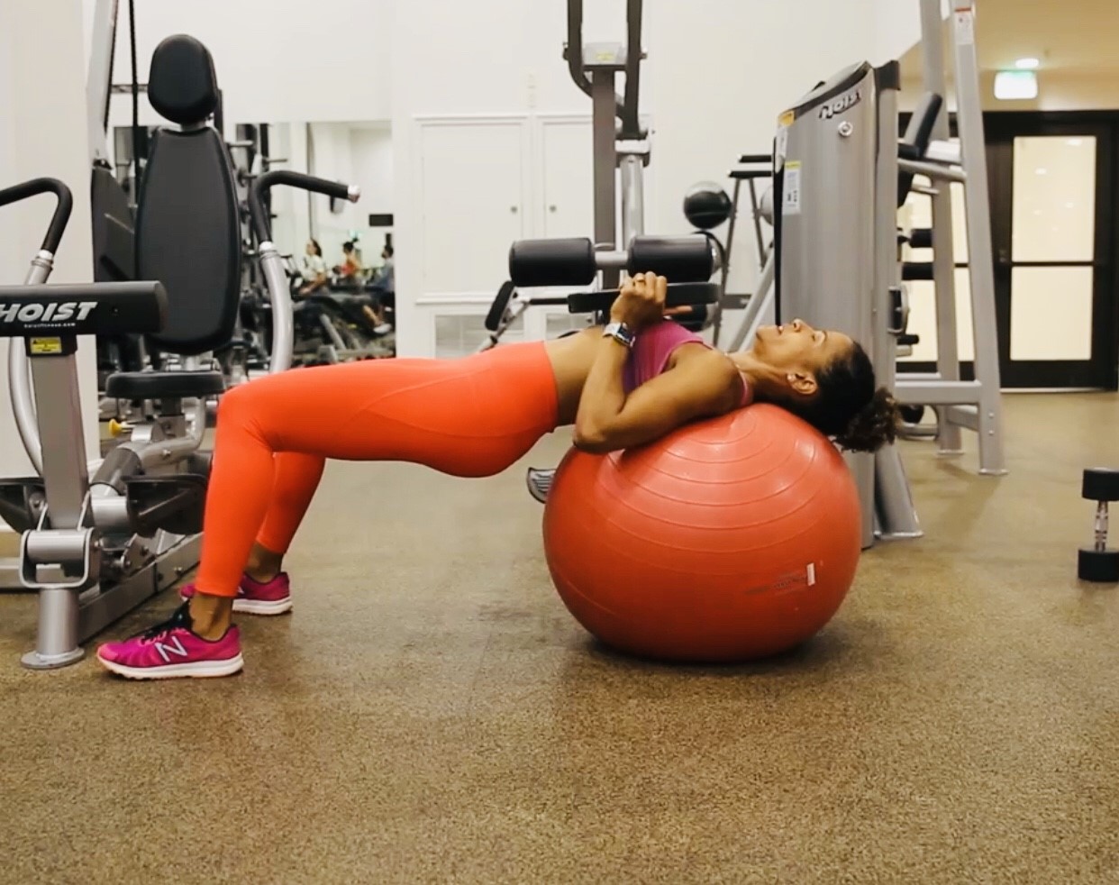 Full Body Circuit: Stability Ball & Weighted Plate (or Dumbbells)