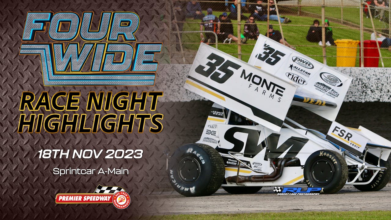 18th Nov 2023 - Sprintcar Highlights - Four Wide Race Night - Fitzmedia