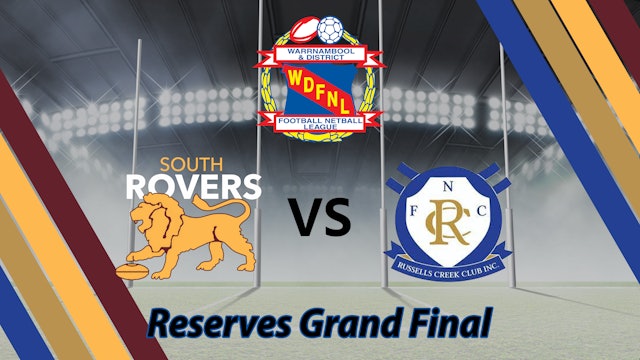 9th Sep 2023 - South Rovers V Russels Creek - WDFNL Reserves Grand Final