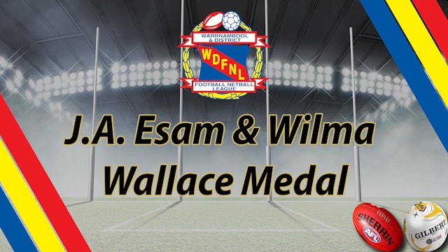 30th Aug 2023 - J.A. Esam & Wilma Wallace Medal - WDFNL