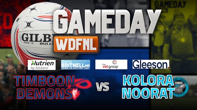 WDFNL Game Day - A Grade Netball - Ti...