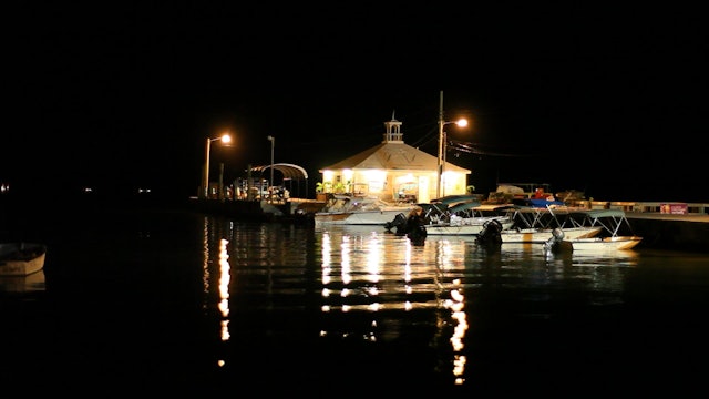 Bahamas Docks at Night