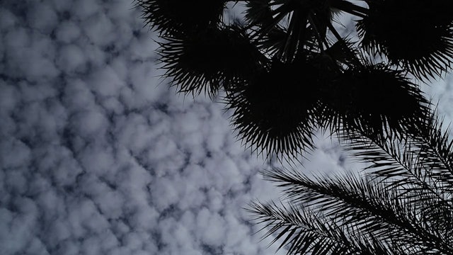 Clouds in Palm Springs!